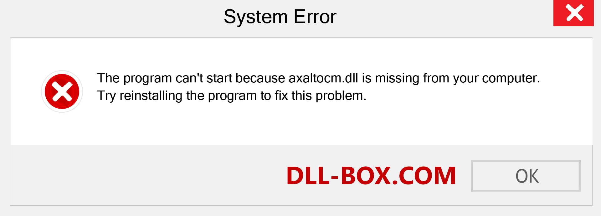  axaltocm.dll file is missing?. Download for Windows 7, 8, 10 - Fix  axaltocm dll Missing Error on Windows, photos, images