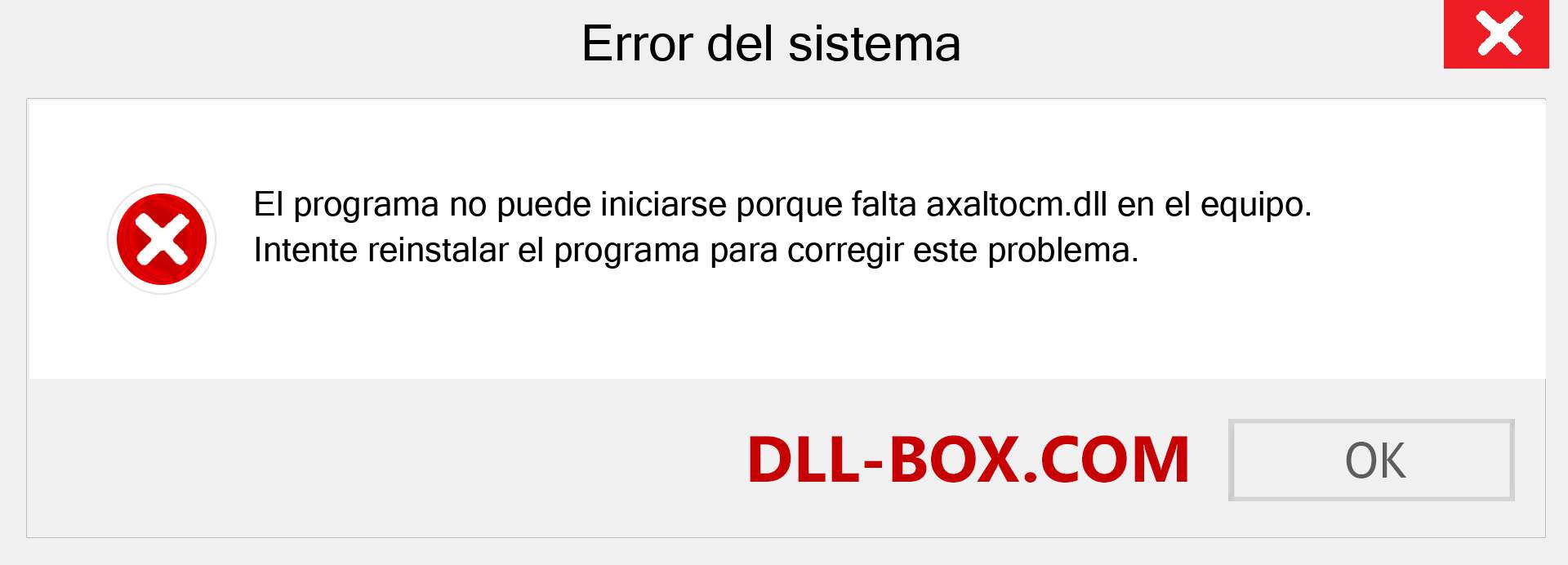 ¿Falta el archivo axaltocm.dll ?. Descargar para Windows 7, 8, 10 - Corregir axaltocm dll Missing Error en Windows, fotos, imágenes